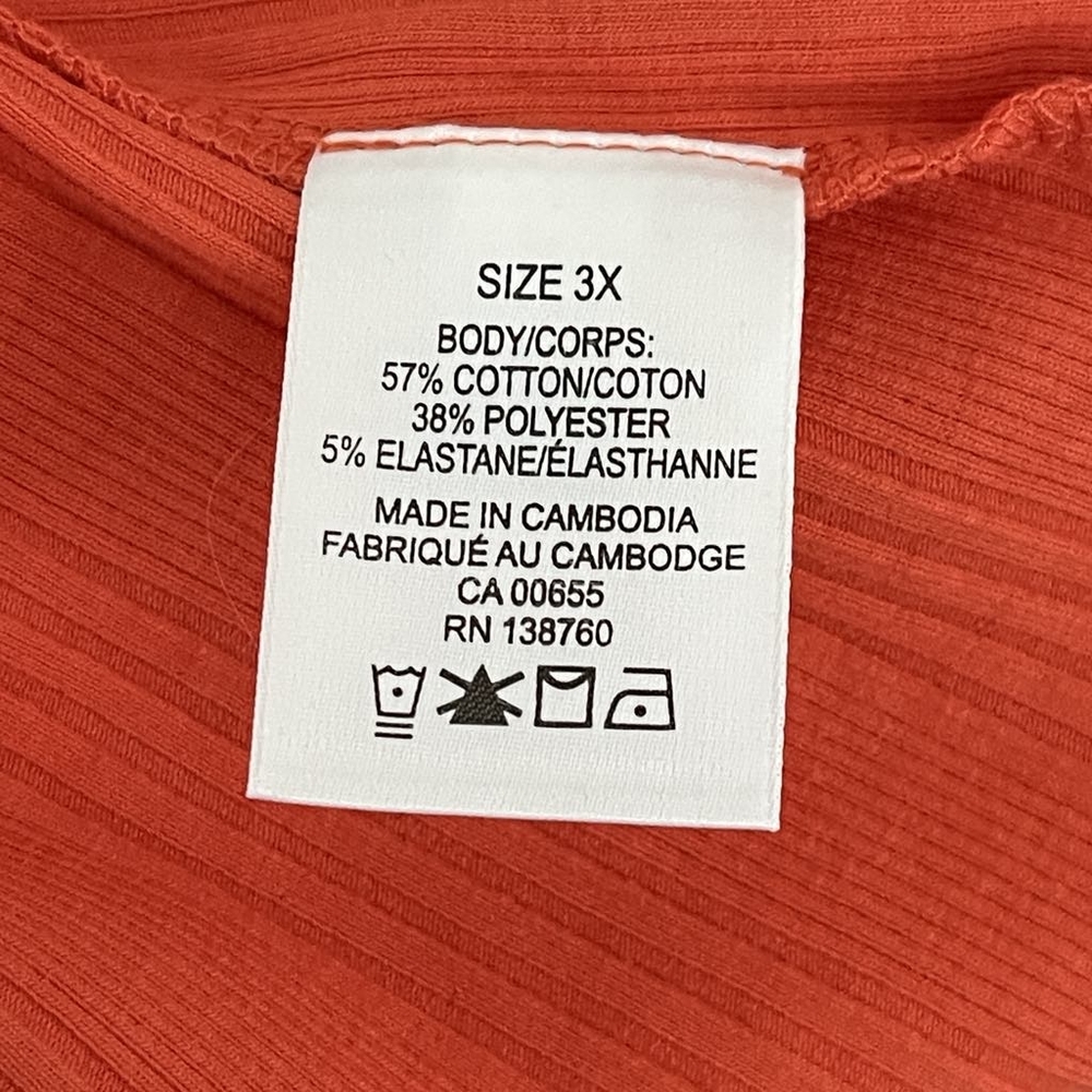 Orange Addition-Elle Women's Rib-Knit Halter Tank Top - Picture 6 of 7